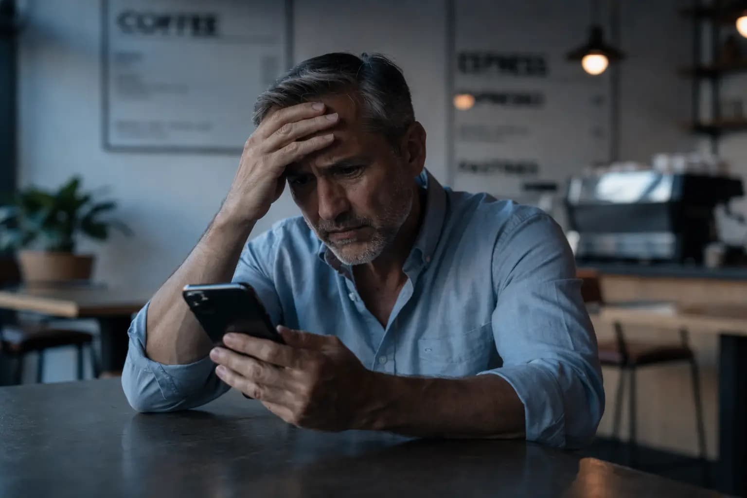 Negative Bewertung auf einem Smartphone — das Problem ohne Review Filter